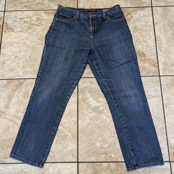 Gloria Vanderbilt Womens 8 Short Jeans Amanda Blue Denim Petite "Missy" Curvy - Picture 1 of 11